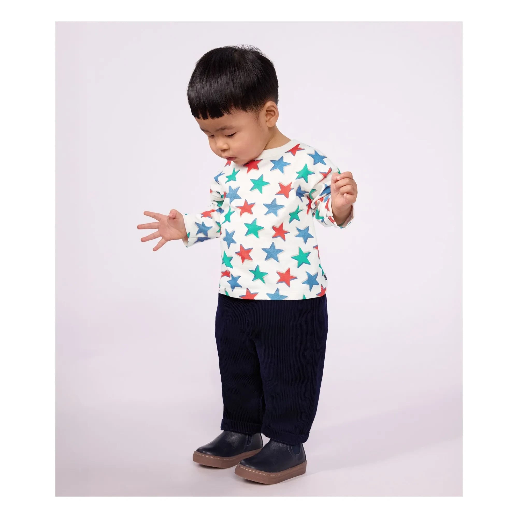 Petit Bateau - Organik pamuklu polar pantolon | Gece mavisi