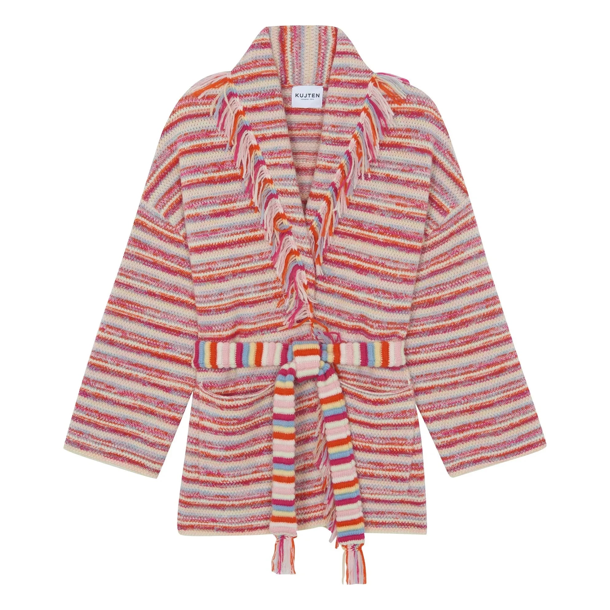 Kujten - Zaina Cashmere Cardigan | Sunset