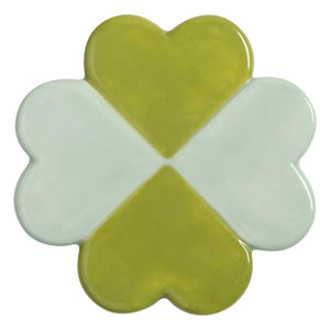 &Klevering - Lucky Clover Coasters - Set of 4 | Green