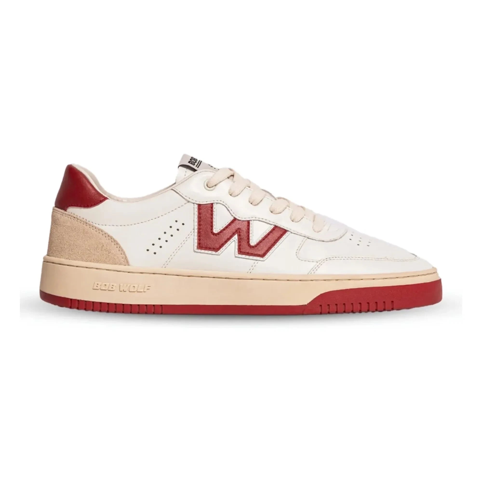 Bob Wolf - Legacy Leather and Suede Sneakers | Red