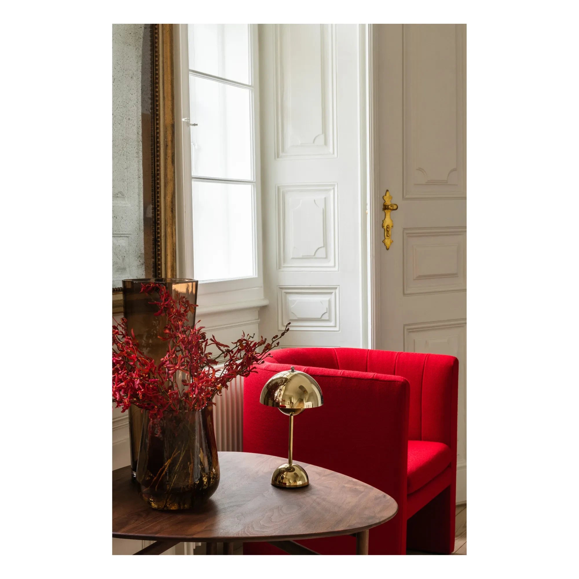 & Tradition - VP9 Flowerpot Portable Table Lamp, Vernon Panton | Brass