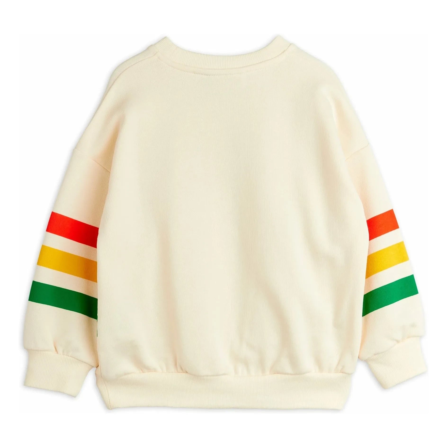 Mini Rodini - Striped Bear Sweatshirt Organic Cotton | Ecru