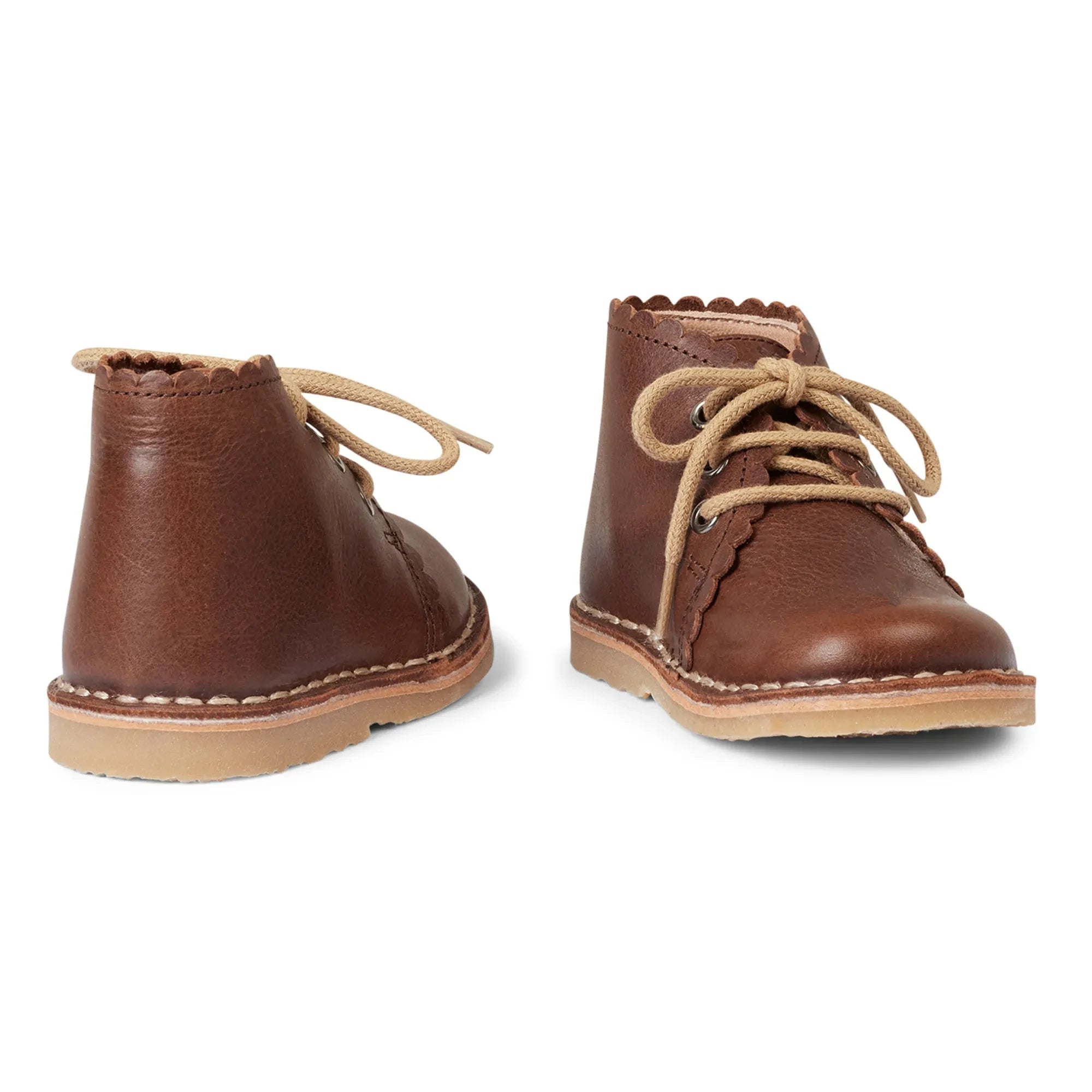 Petit Nord - Fringed Boots | Brown