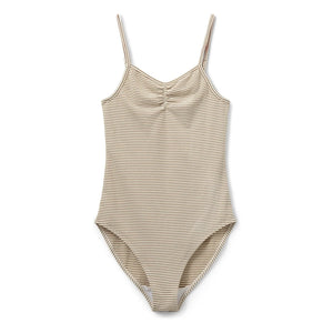Sofie Schnoor - Britalianasy Striped Swimsuit | Gray Brown