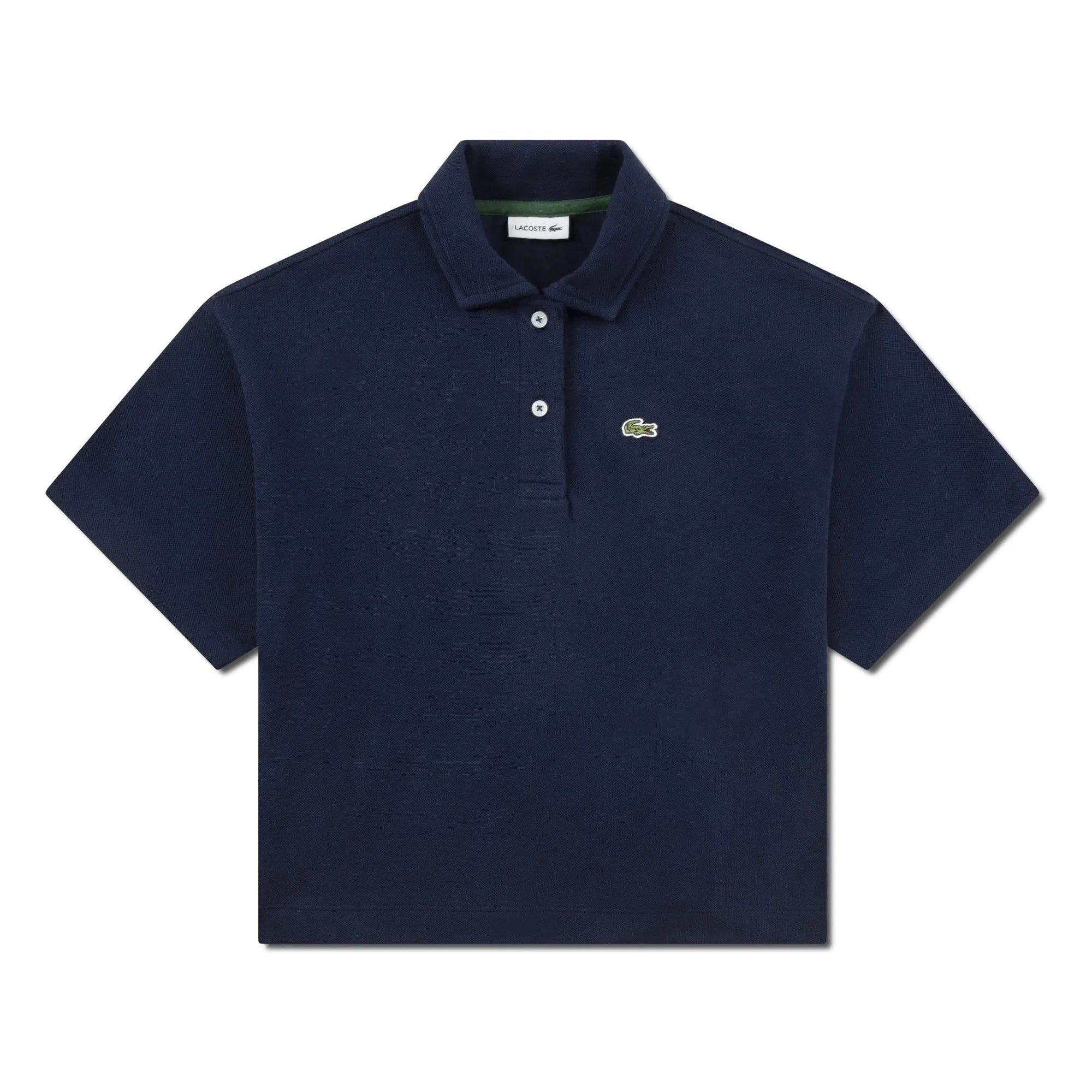 Lacoste - Oversized Logo Polo Shirt Made of Organic Cotton | Navy Blue