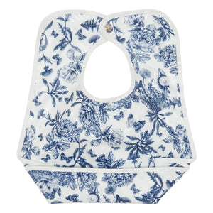 Tartine et Chocolat - Toile de Jouy Printed Bib | Navy Blue