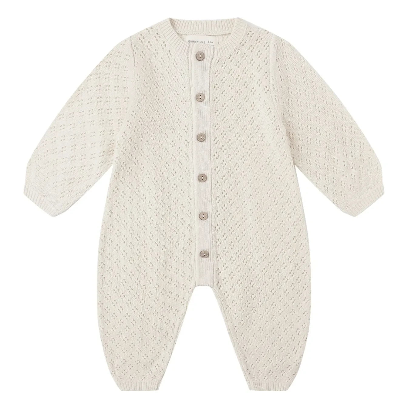 Quincy Mae - Bubble Organic Cotton Romper | Ecru
