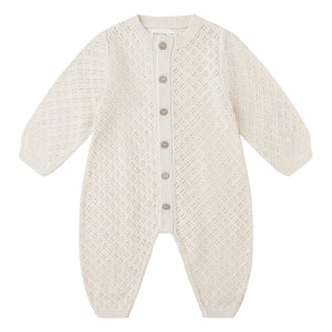 Quincy Mae - Bubble Organic Cotton Romper | Ecru