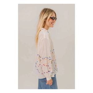 Sacrécoeur - Ali Pivoine Cotton Voile Shirt | White