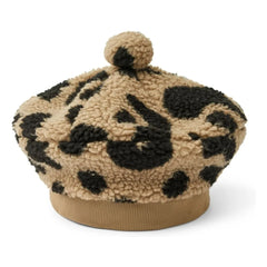Liewood - Sherpa Poplar Leopard Beret Recycled Fiber | Beige