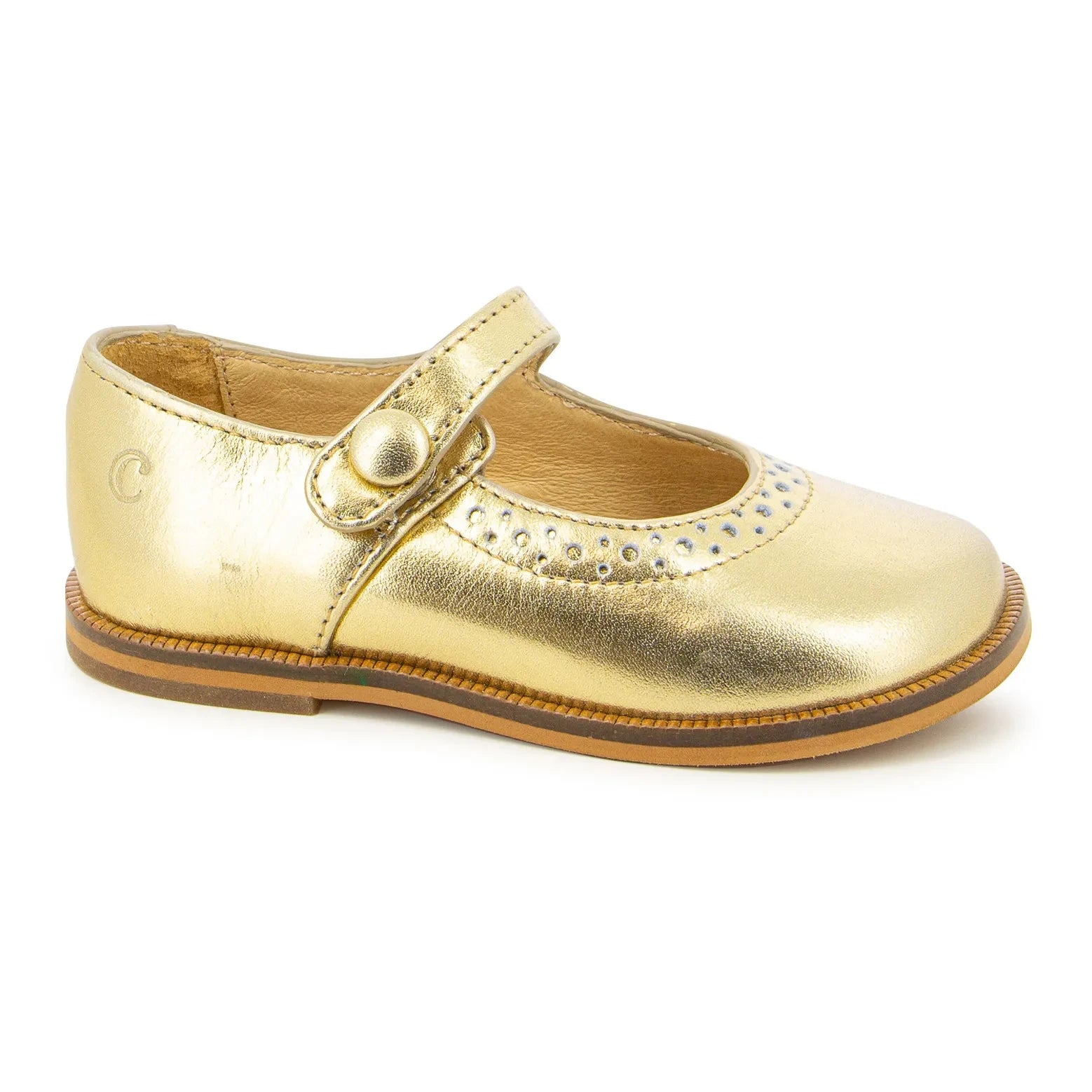 Clotaire - Tetel Perfo Ballerinas | Gold