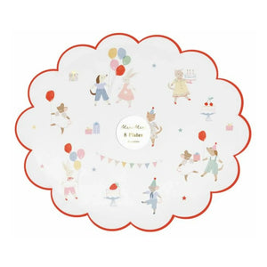 Meri Meri - Animal Friends Birthday Plates - Set of 8