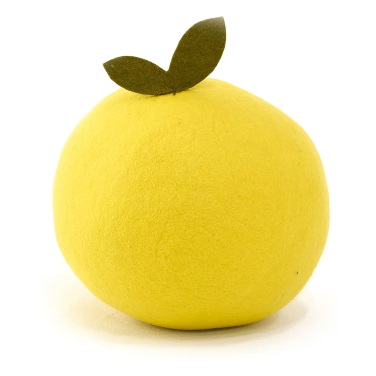 Muskhane - Lemon Felt Pouf | Yellow