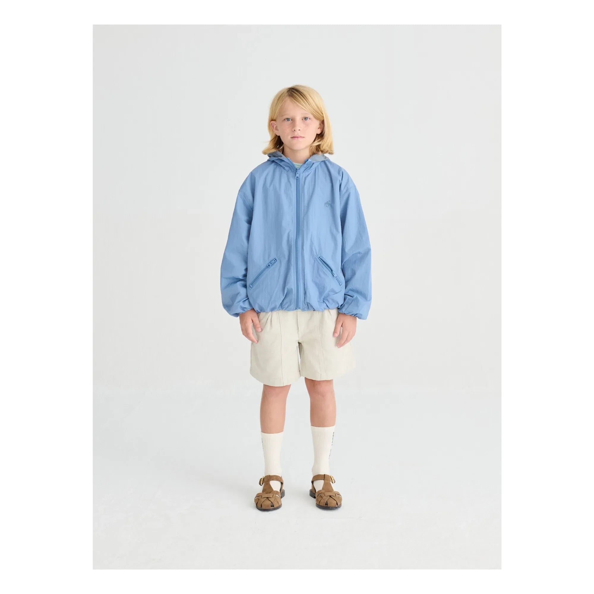 True Artist - N°2 Double-Sided Windbreaker | Gray Blue