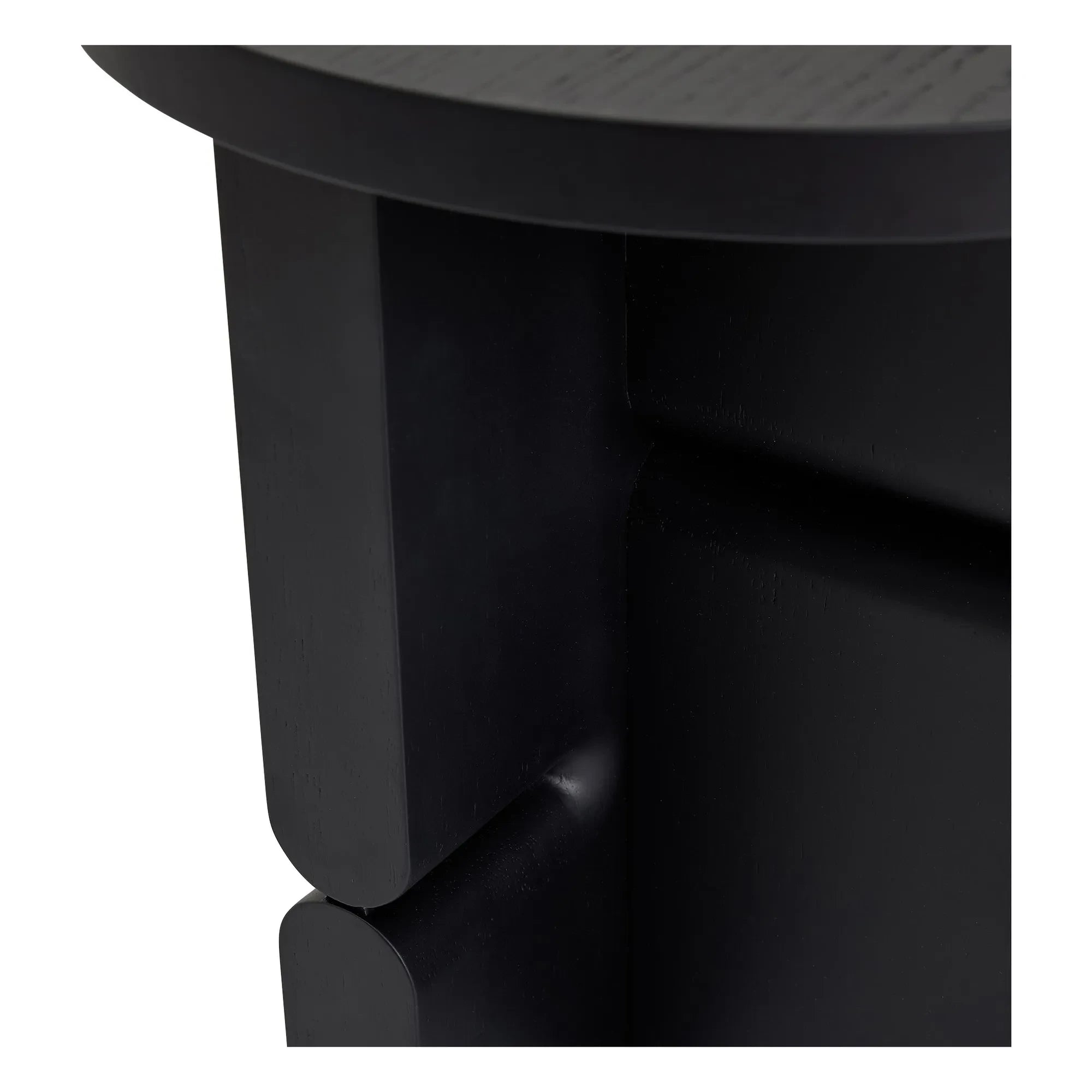 Nobodinoz - Noon Painted Wooden Side Table | Black