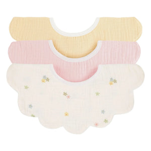 Soft Spot - Organic Cotton Poppy Leaf Bibs - Set of 3