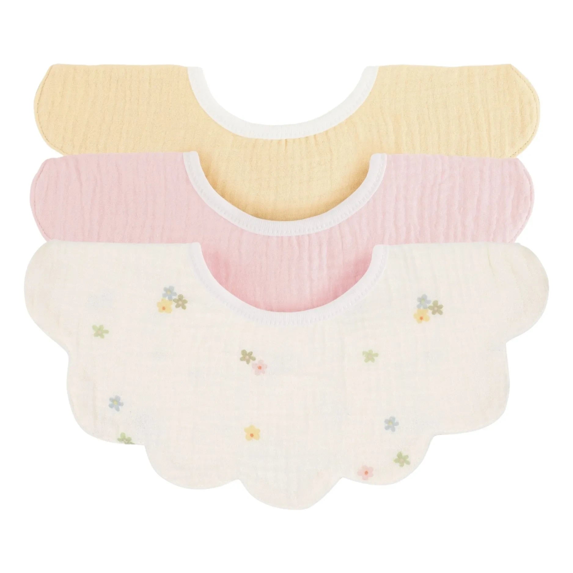 Soft Spot - Organic Cotton Poppy Leaf Bibs - Set of 3