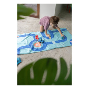 Quut - Circuit microfiber beach towel | Blue