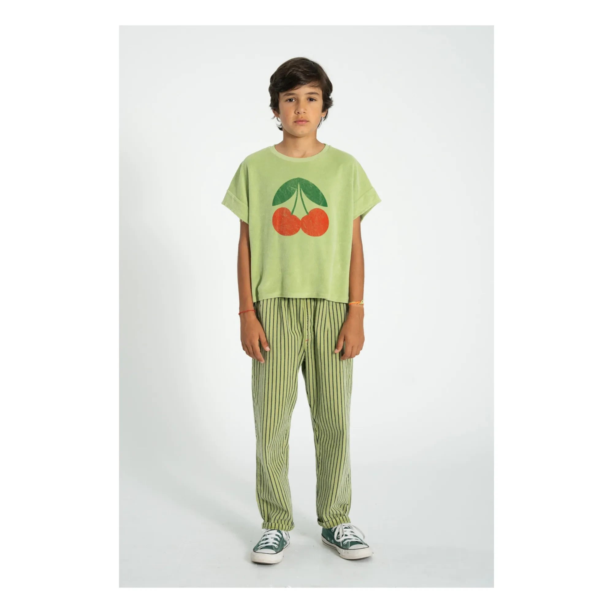 Piupiuchick - Striped Denim | Green
