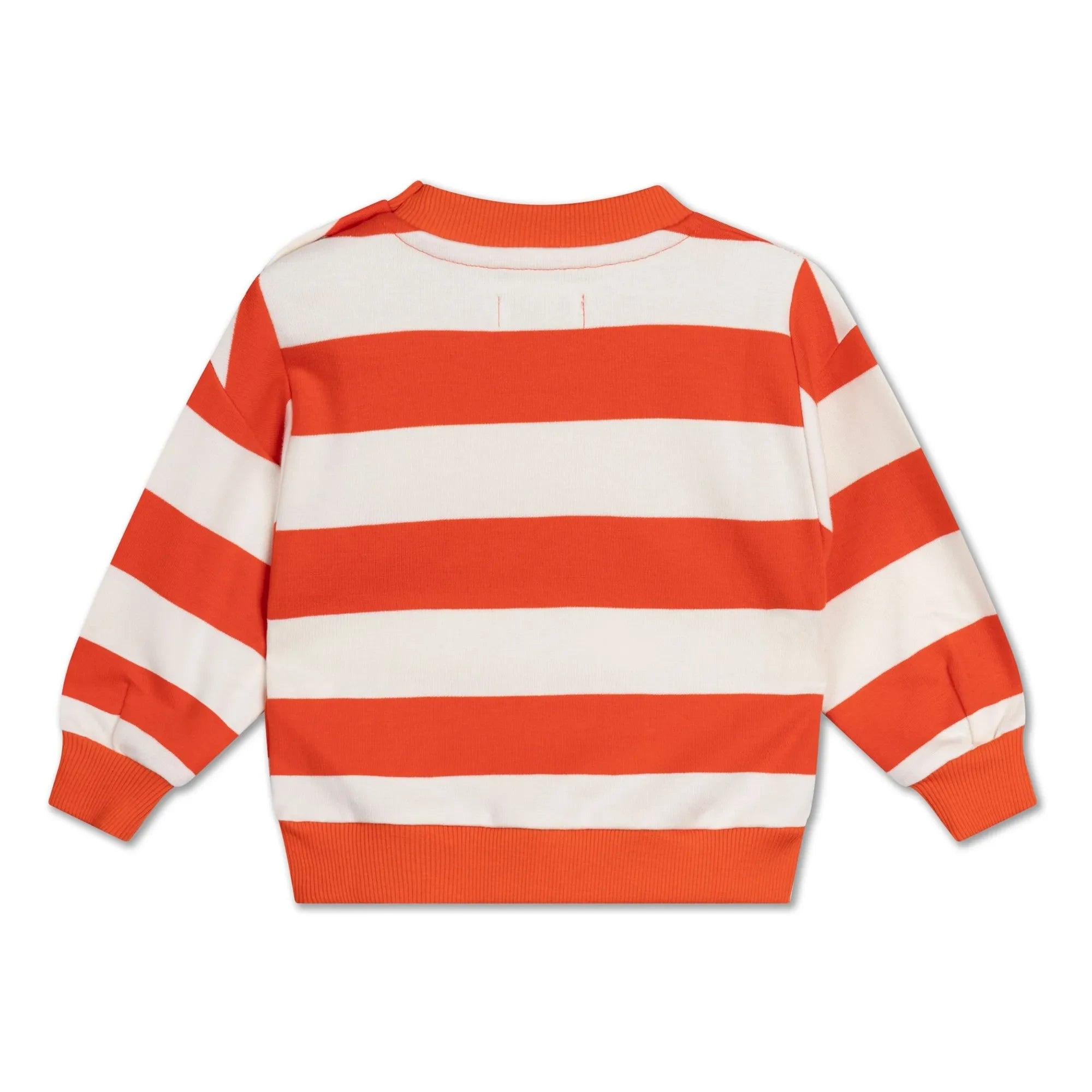 Repose AMS - Cozydrop Çizgili Organik Pamuklu Sweatshirt | Turuncu