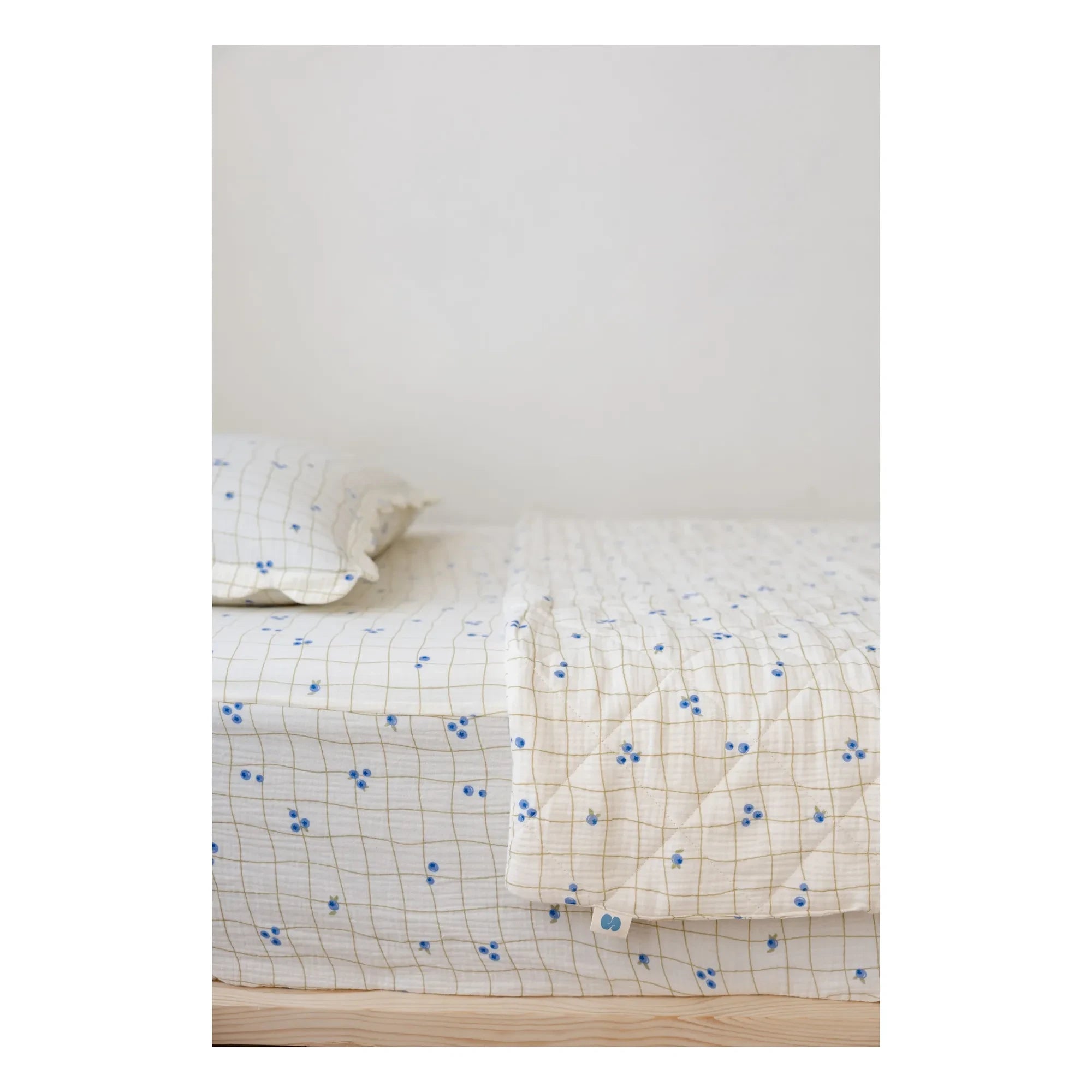 Soft Spot - Lastikli çarşaf Organik pamuktan Blueberries