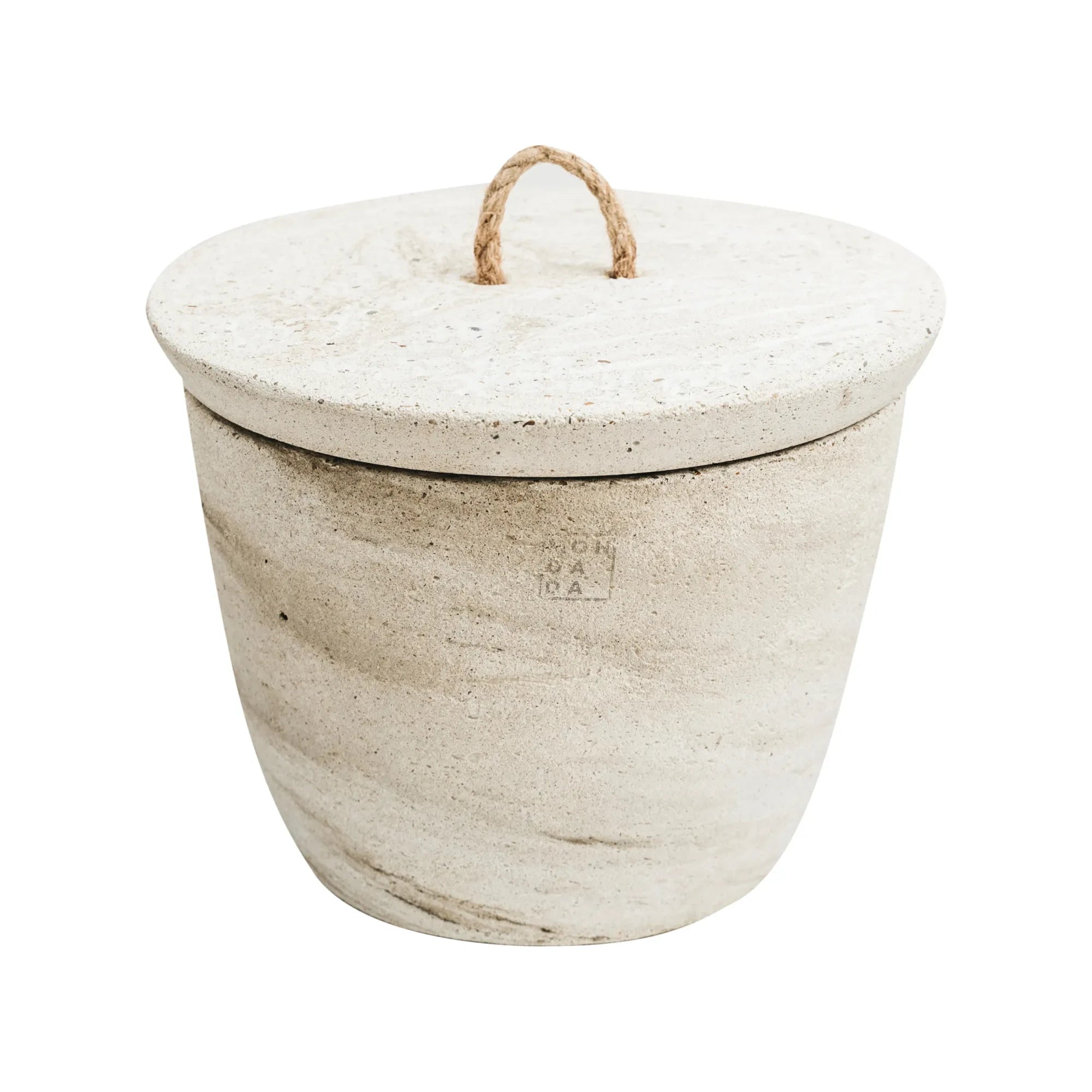 Mon Dada - Neutral Scented Outdoor Candle with Cover | White/Ecru
