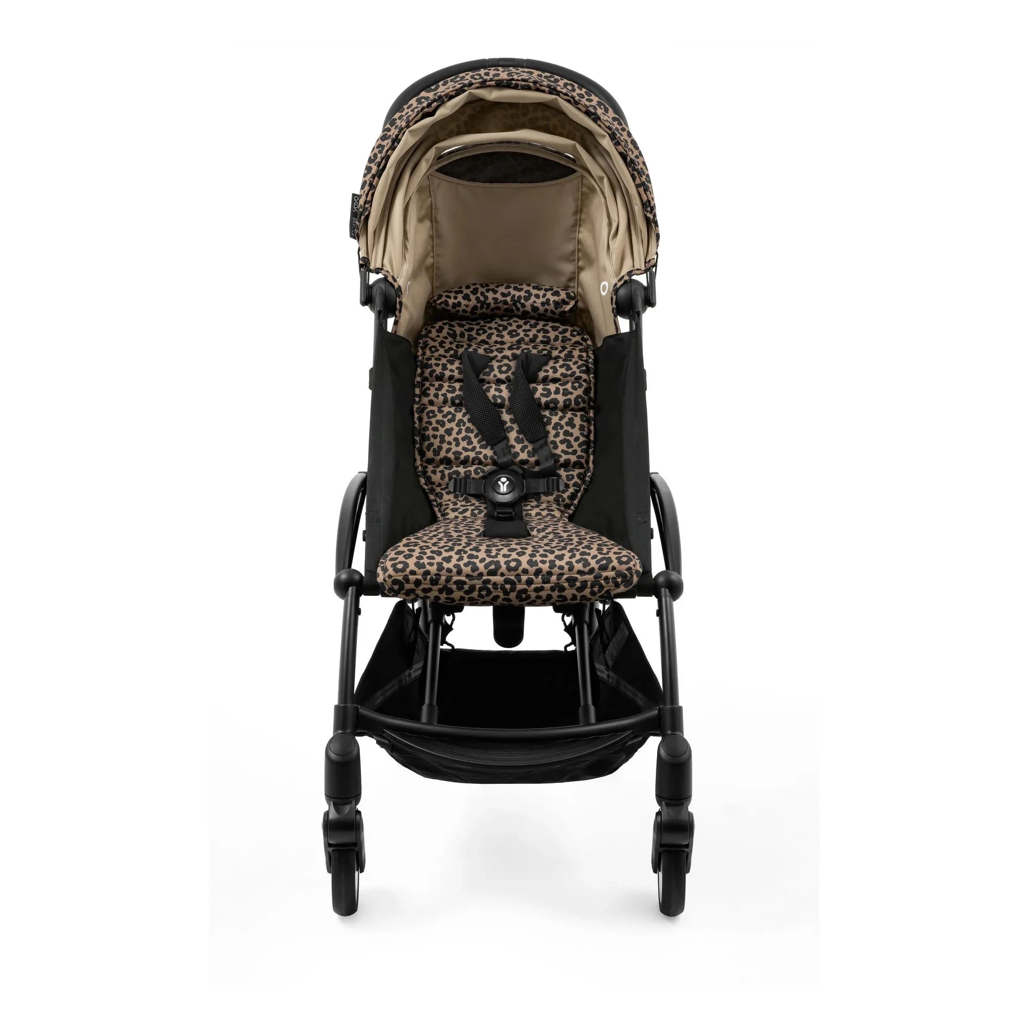 Stokke® - YOYO³ 6+ Baby Stroller Black Frame | Leopard