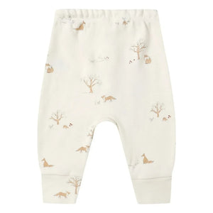 Quincy Mae - Organic Cotton Fox Pants | Ivory