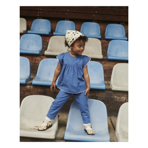 Copenhagen Colors - Fringed Organic Cotton Blouse | Blue
