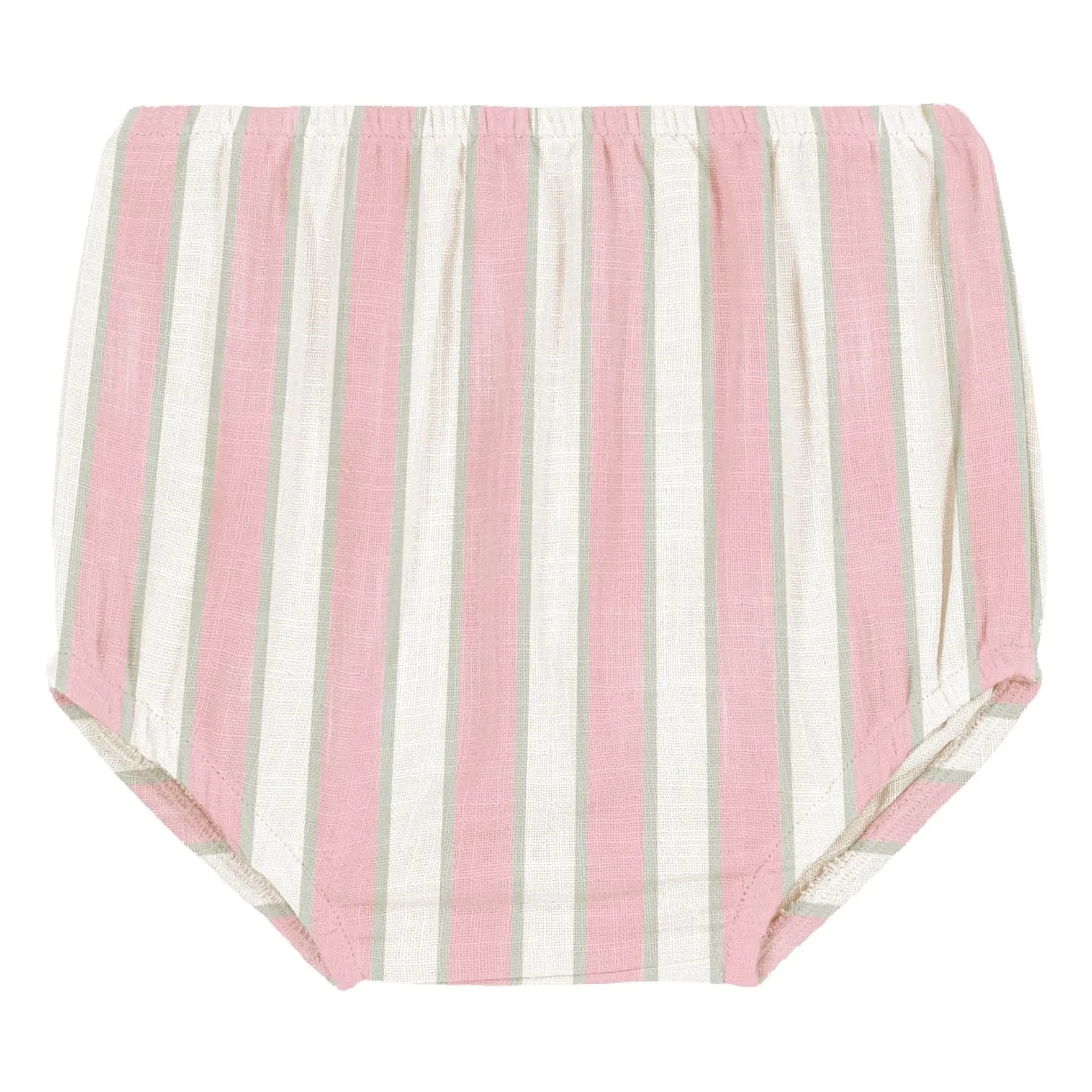 Studio Bohème - Ami Striped Organic Cotton Bloomers | Pink