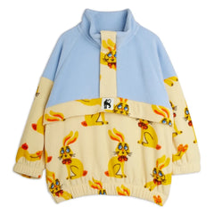 Mini Rodini - Zip Sweat Tavşanlar Geri Dönüştürülmüş Elyaf | Sarı