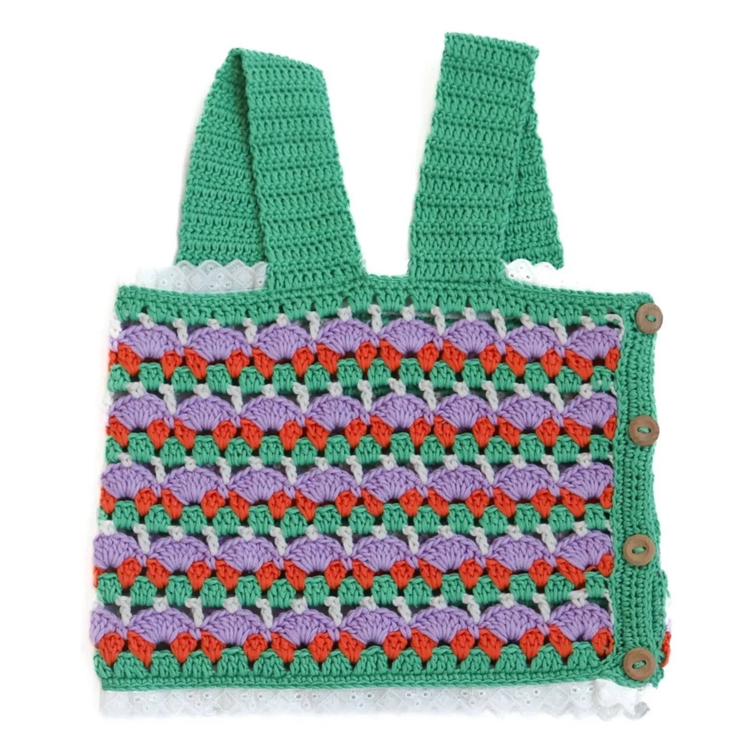 Kalinka - Isabelle Crochet Top | Green