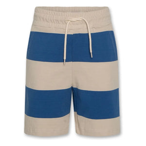 AO76 - Eliot Striped Recycled Cotton Shorts | Blue