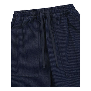 Kappy - Tired Denim Striped Trousers | Indigo