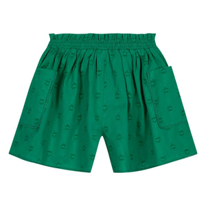 Bonton - Novis Mini Hearts Short Shorts | Emerald green