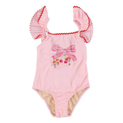 Bebe Organic - Juliet Ruffled Swimsuit | Powder Pink