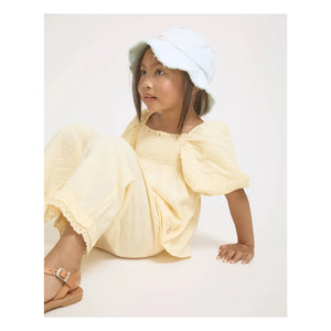 Búho - Organic Cotton Balloon Sleeve Blouse | Yellow