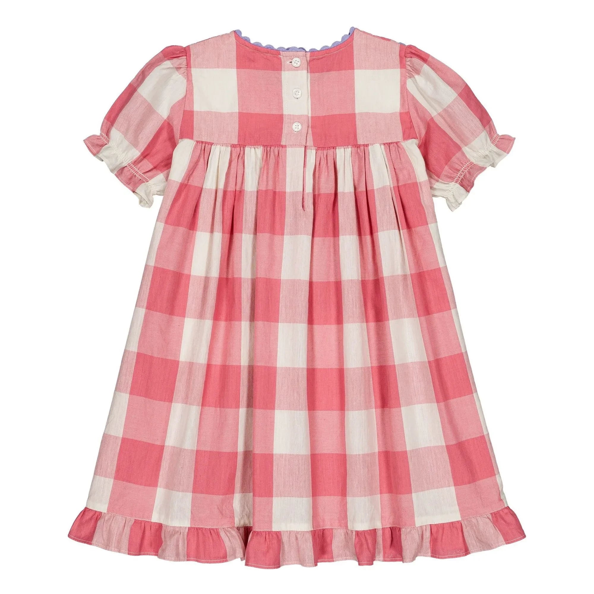 Hello Simone - Louisette Checked Dress | Pink