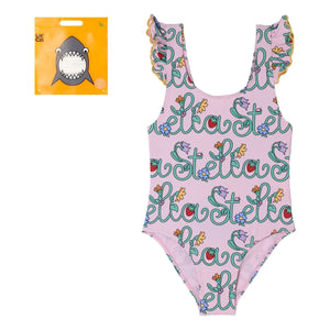 Stella McCartney Kids - Stella Recycled Fiber Swimsuit | Pink