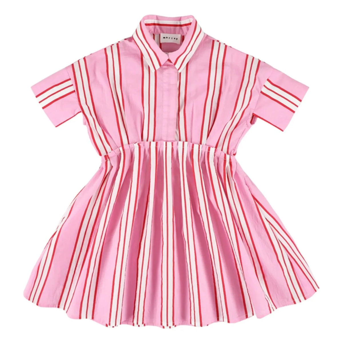 Morley - Striped Xoe Dress | Candy pink