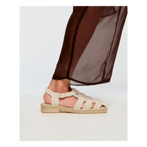 Naguisa - Bermeo Sandal | Ecru