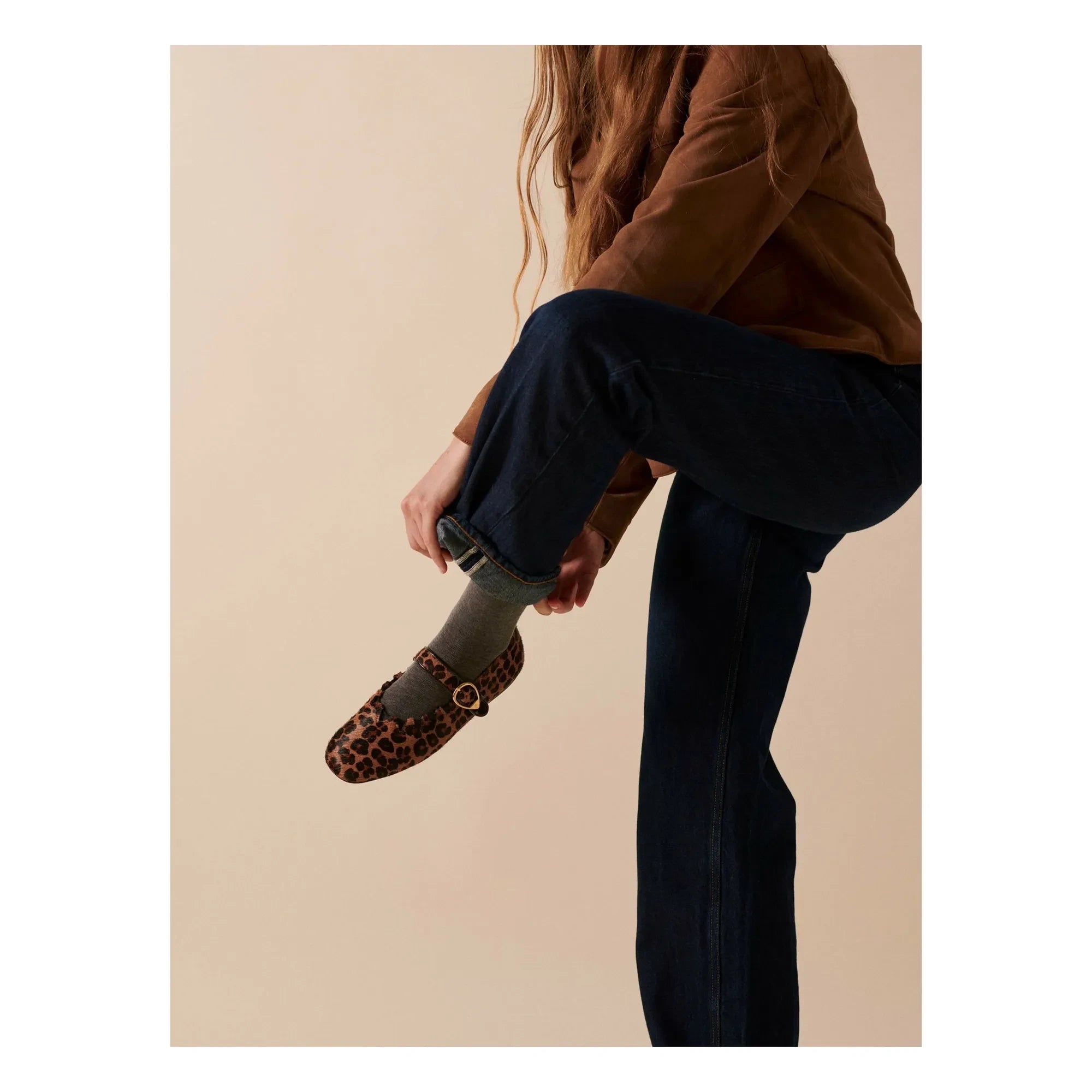 Socque Paris - Babet Ginger Leopar | Kahverengi