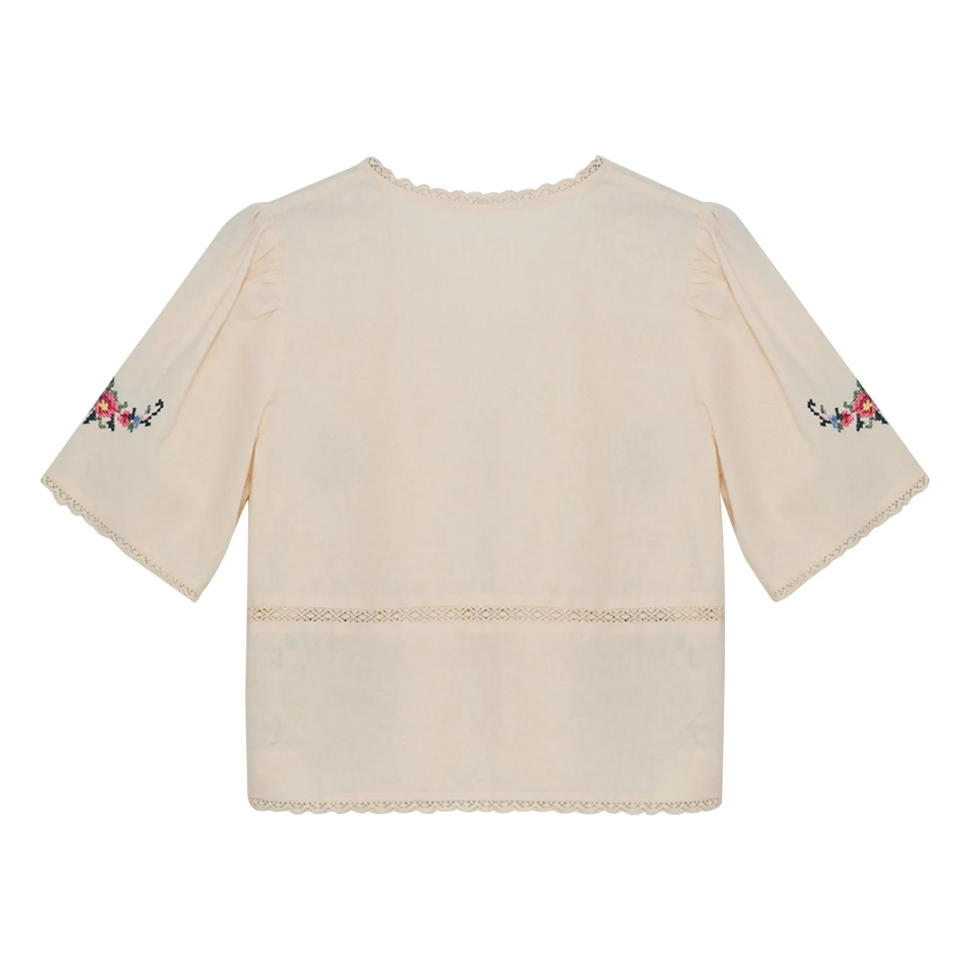 the new society - Narcise Cotton Blouse | Ecru