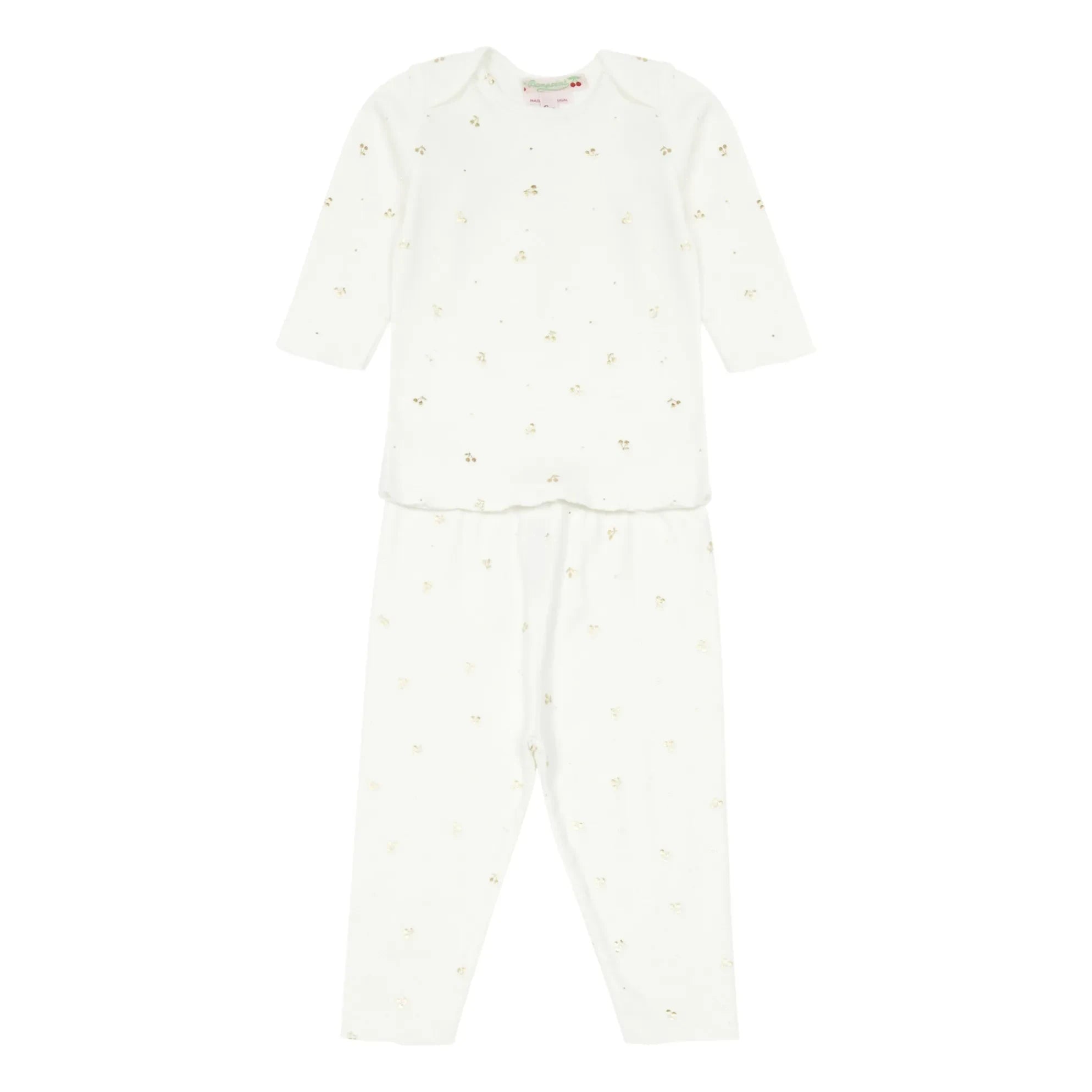Bonpoint - Cherry T-Shirt + Leggings | Gold