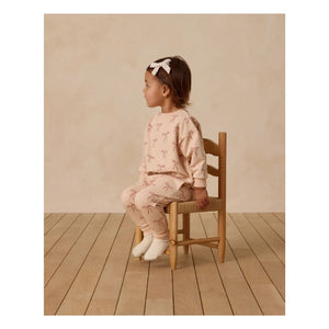 Quincy Mae - Organic Cotton Knotted Jogger | Coral