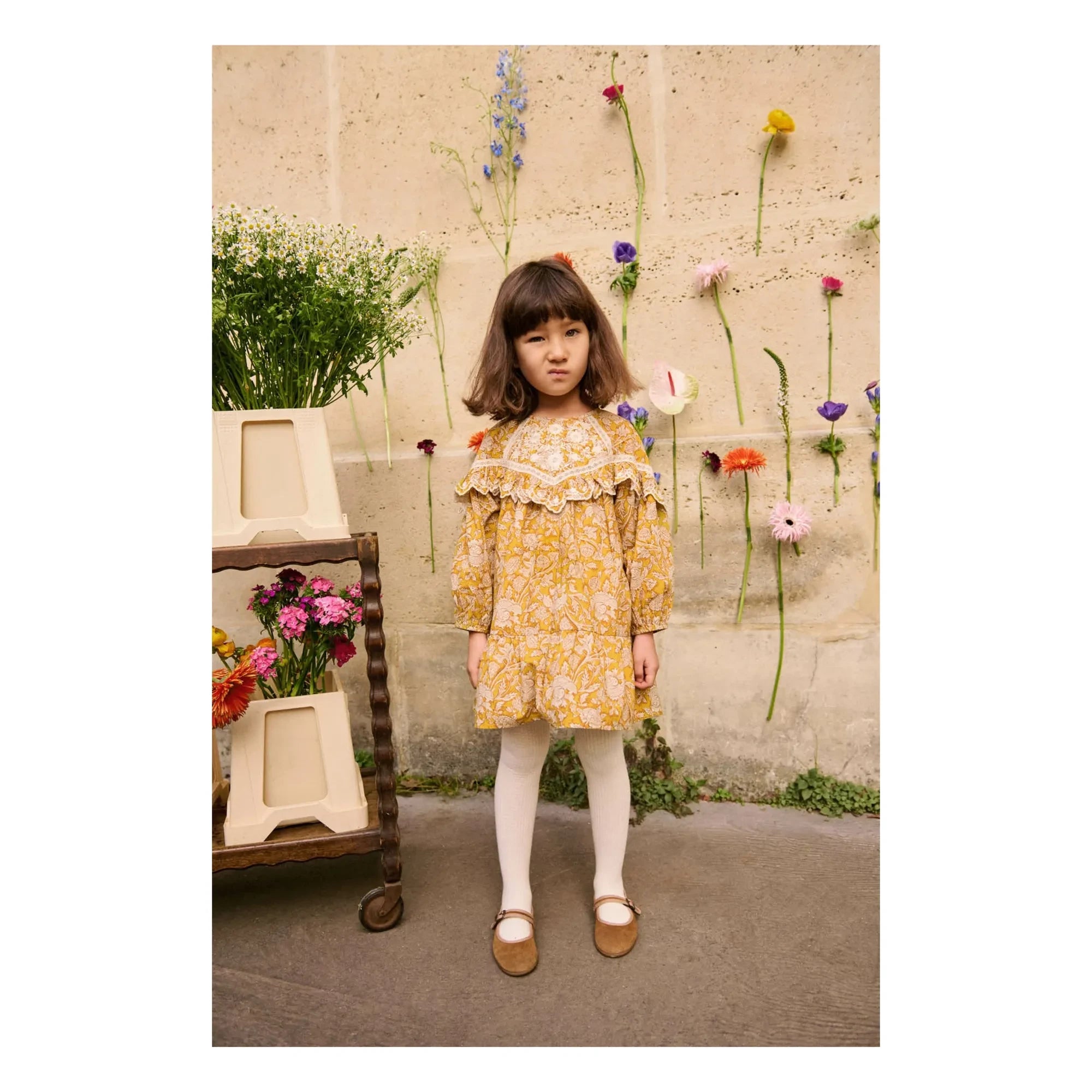 Louise Misha - Orana Fleurie Organic Cotton Dress | Honey