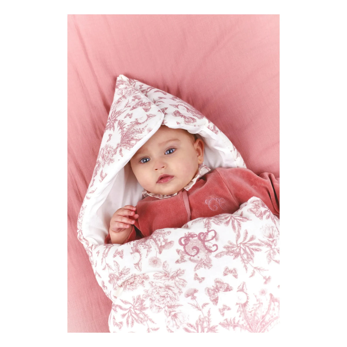 Tartine et Chocolat - Toile de Jouy Baby Nest | Peach