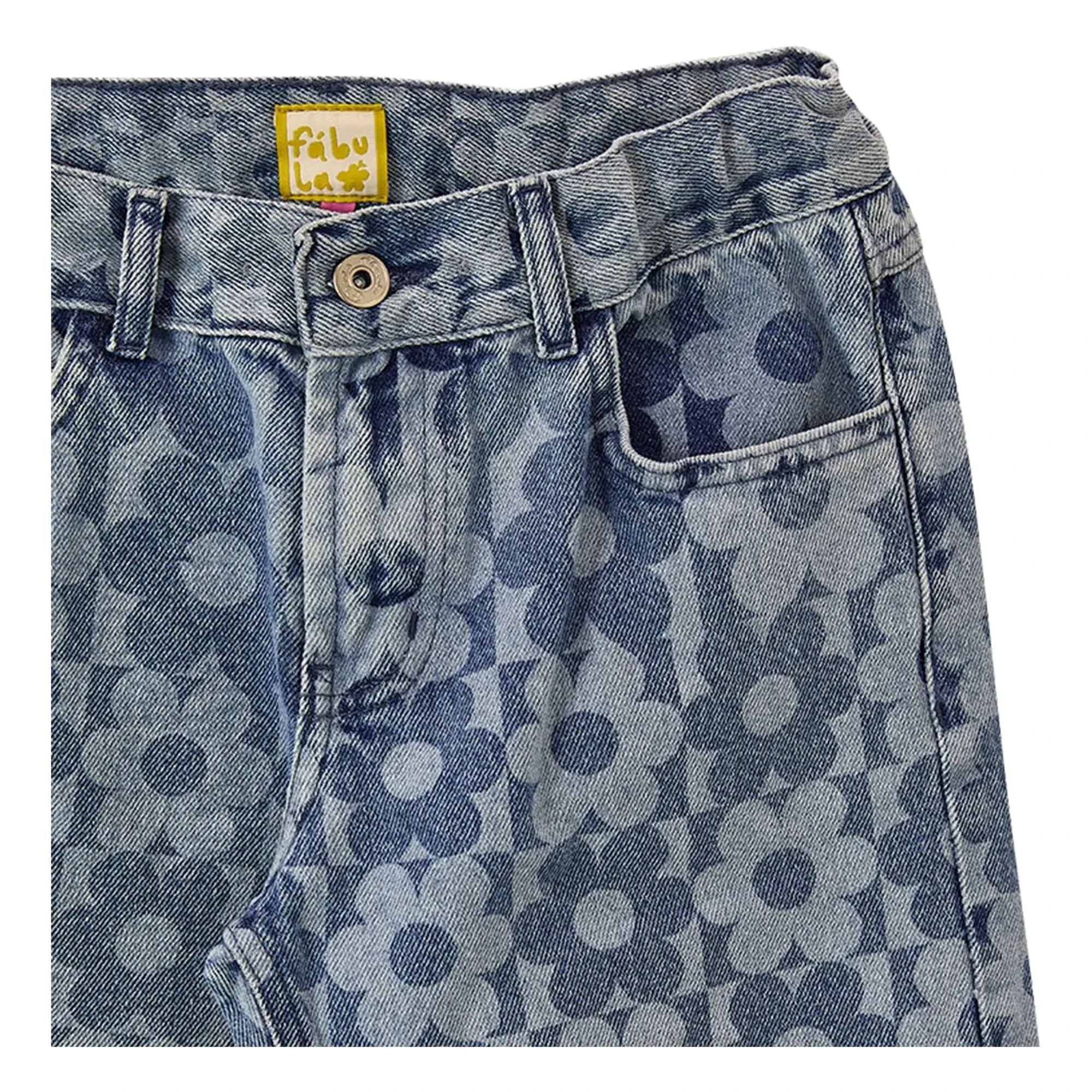 Fabula - Jean Fleurs | Light Blue