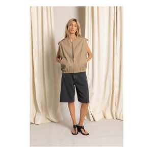 Smallable Woman - Savannah Sleeveless Jacket | Beige