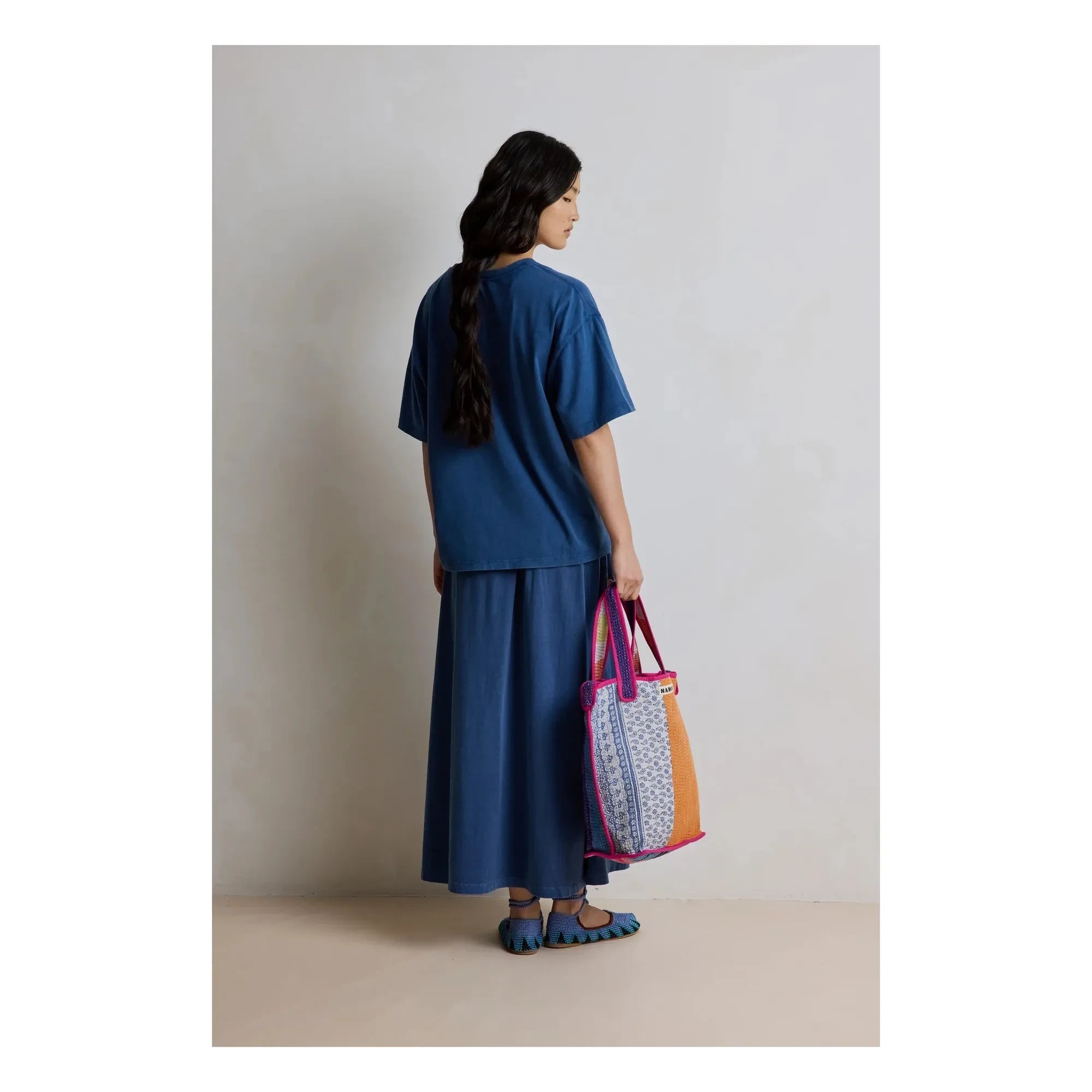 Hod - Amber Cotton T-Shirt | Navy Blue